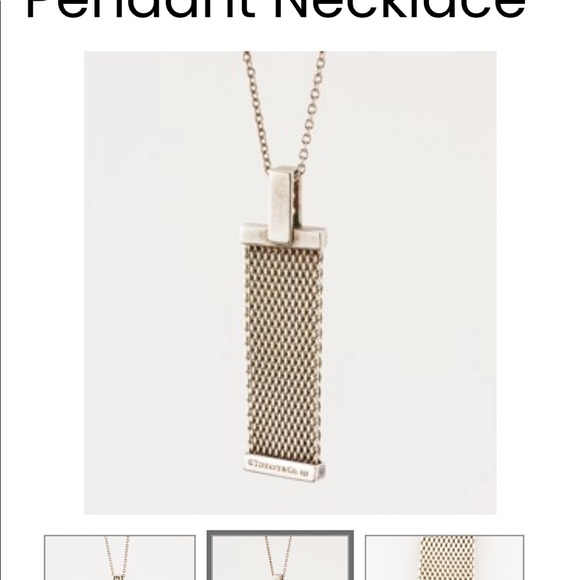 Tiffany & Co sterling silver & diamond necklace - Picture 2 of 2